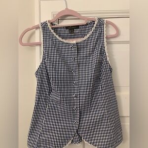 Gingham Vest Top